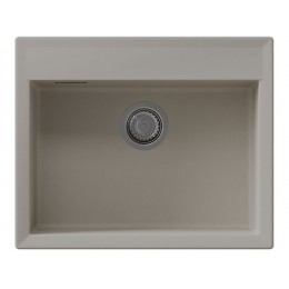 Мойка Florentina Тоскана 620 грей, 1 чаша, кварц, 600х490 мм, SKU 26725
