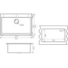 Мойка Kuchenstern OBEN 80 Титан - Качественная и Стильная Мойка для Вашей Кухни