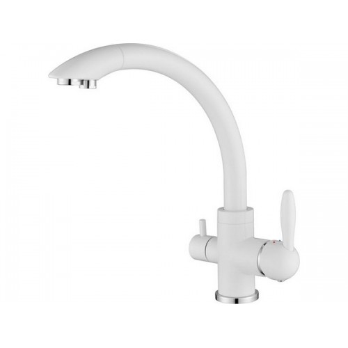 Смеситель Paulmark Essen Es213001-WH (431) белый матовый - стиль и качество для вашей кухни