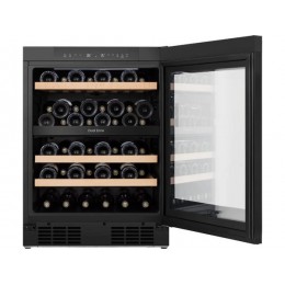 Винный шкаф Gorenje WCU68F6BG4WF 35426, встраиваемый, черный, 126 л, 2 зоны, Wi-Fi