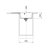 Мойка Franke CNG 611/211-78 TL, черный матовый, чаша справа (114.0639.719)