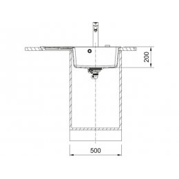 Мойка Franke CNG 611/211-78 TL, черный матовый, чаша справа (114.0639.719)