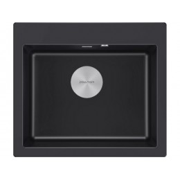 Мойка Paulmark Kante 60 PM106052-BLM, гранит, 600x520x200 мм, SKU 23828