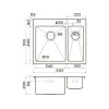 Мойка Omoikiri Akisame 60-2-L-IN нерж. сталь/нержавеющая сталь (4993775)