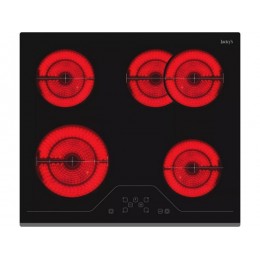 Варочная панель Jacky’s JH MB67 60 см, 4 конфорки, черная, SKU 12933