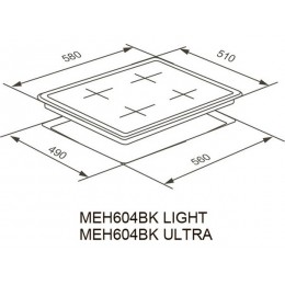 Варочная панель MEFERI MEH604BK LIGHT электрическая
