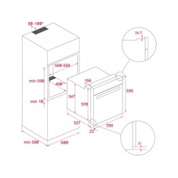 Духовой шкаф TEKA AIRFRY HSB 646 SS (19733) - 60 см, 70 л, нержавеющая сталь, AIRFRY, 9 режимов.