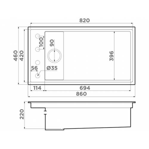 Мойка Omoikiri Kinaru Pro 86-U/I-GB Artceramic в графите - идеальное решение для вашей кухни