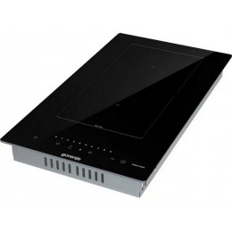 Варочная панель Gorenje GI3202BSCE 29 см, индукционная, черная, 2 конфорки, 3500 Вт, таймер, блокировка от детей, SKU 35836.