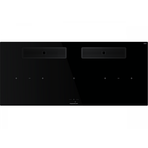 Варочная панель Kuppersbusch KMI 12850.0 SR-S Black Chrome: Индукционная модель с встроенной вытяжкой