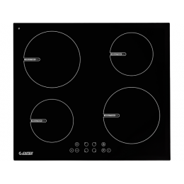 Варочная панель EXITEQ EXH-315IB 60 см, черная, индукционная, 4 конфорки, сенсорное управление, SKU 19839