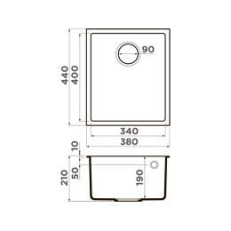 Мойка Omoikiri Bosen 38-U-GR Tetogranit/leningrad grey (4993538)