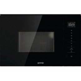 СВЧ-печь Gorenje BM201SG3BG 60 см, черная, 20 л, 800 Вт, сенсорное управление, кварцевый гриль, SKU 35442.