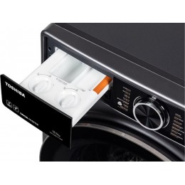 Стиральная машина Toshiba 36642, 10.5 кг, 1400 об/мин, тёмное серебро