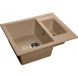Мойка Granfest GF - Q610K, 2 чаши, мрамор, 610х500 мм, SKU 11643