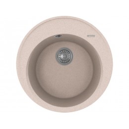 Мойка Florentina Лацио 510 песочный, SKU 26645, врезная, кварц, 1 чаша, ⌀510х224 мм