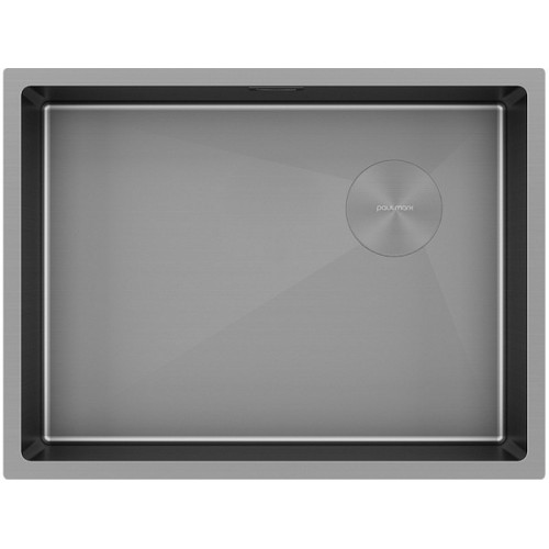 Мойка Paulmark Next-skew 58 uni PM885844-MG - матовый серый цвет, стильный и функциональный выбор для вашей кухни