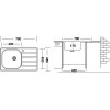 Мойка Ukinox Гранд GRM780.480 -GT6K 1R: Качественная и стильная кухонная мойка для вашего интерьера