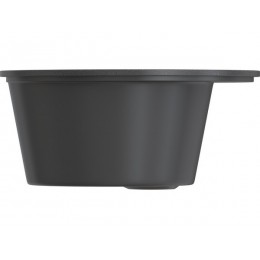 Мойка Gamma Stone GS-22, 26047, врезная, мрамор, Ø 516 мм, 1 чаша, черный 308