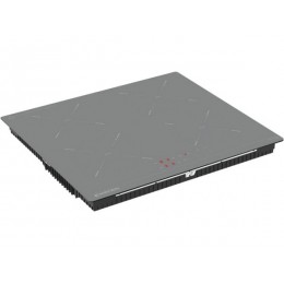 Варочная панель MEFERI MIH604GR POWER 59 см, индукционная, 4 конфорки, серый, стеклокерамика, 7000 Вт, SKU 33048