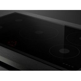 Варочная панель SMEG 36348, индукционная 90 см, черная, стеклокерамика, 5 зон, сенсорное управление