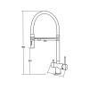 Смеситель Arona ARM 309 BLACK черный