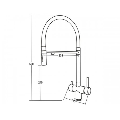 Смеситель Arona ARM 309 BLACK черный