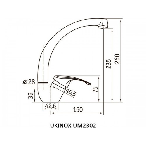 Смеситель Ukinox UM2302 CR - стильный и надежный выбор для вашей кухни