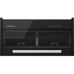 Вытяжка Kuppersberg INBLADE 60 B, SKU 29852, черная, 780 м³/ч, сенсорное управление