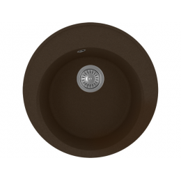 Мойка Florentina Лацио 510 брауни, SKU 30455, кварц, 1 чаша, ⌀510 мм.