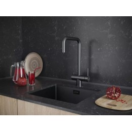 Смеситель Paulmark Wetter We213030-GM, 21455, вороненая сталь, 360° поворот, подключение фильтрации