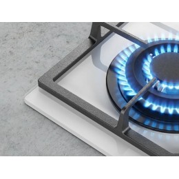 Варочная панель Kuppersberg FG 60 W газовая 59 см, белое стекло, 4 конфорки, SKU 36155