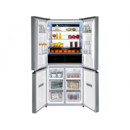 Холодильник HIBERG RFQ-590G GT Inverter 510л, A+, 83см, серый графит, SKU 28355