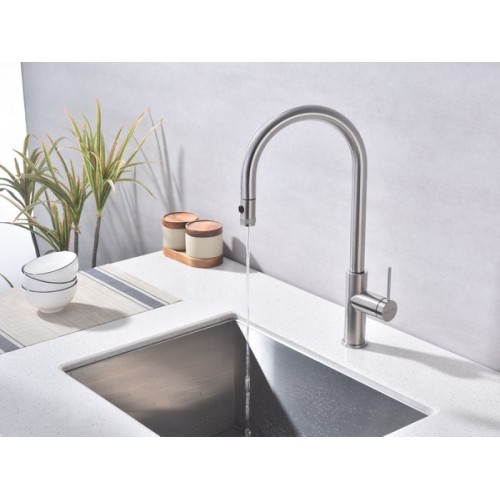 Смеситель Paulmark Galant GA213077-BS из брашированной стали – стильное решение для вашей кухни или ванной