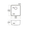 Мойка Omoikiri Omi 37-U/I-GB Ultra из нержавеющей стали с графитовым покрытием - купить в интернет-магазине