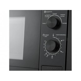 СВЧ-печь MEFERI MMO6020BK LIGHT 20л, 1300Вт, встраиваемая, черная, 60 см, металл, 5 режимов, без гриля, таймер 35 мин, нерж. сталь, диаметр 245 мм, SKU 29361