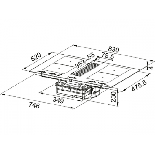 Варочная панель Franke FMY 8391R HI (340.0705.335) индукционная с вытяжкой - Эффективность и стиль для вашей кухни