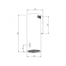 Вытяжка Franke AXIS BK 35 (SKU 25368, 750 м3/ч, черная, 3 скорости)