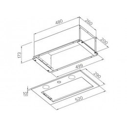 Вытяжка MEFERI INBOX52WH PUSH COMFORT