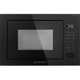 СВЧ-печь MEFERI MMO6025BK ULTRA 25л, 1450Вт, встраиваемая, черная, 60 см, сенсорное управление, 8 режимов, 5 уровней мощности, таймер 95 мин, SKU 29369