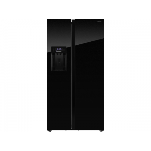 Холодильник HIBERG RFS-650DX NFGB Inverter - Энергоэффективный двухкамерный холодильник с No Frost и инверторным компрессором