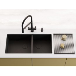 Мойка 33972 Omoikiri Taki 85-2-LB-U/IF нерж. сталь 850x440 мм, 1.2 мм, шумоподавление