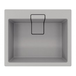 Мойка Florentina Ривьера 600 грей, SKU 26672, кварц, 1 чаша, 600x510 мм