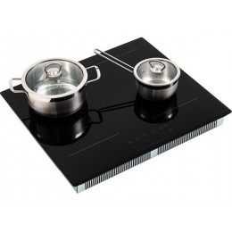 Варочная панель Manya IB-M643 59 см, индукционная, черная, 4 конфорки, сенсорное управление, таймер, функция Boost, SKU 22273.