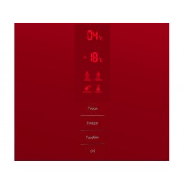 Холодильник MAUNFELD MFF200NFR Inverter, 33473, красный, 377 л, A++