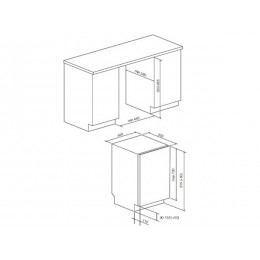 Посудомоечная машина GRAUDE VG 45.2 S, 45 см, 10 комплектов, A+++, 44 дБ, SKU 26974