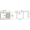 Мойка Ukinox Стандарт STD800.600 -4C 0R-