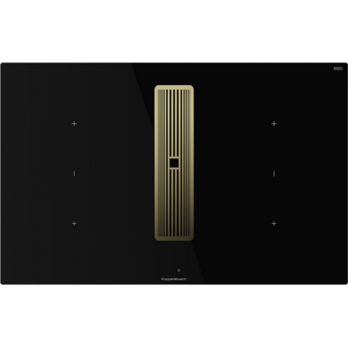 Варочная панель Kuppersbusch KMI 8350.0 SR Gold: Индукционная с встроенной вытяжкой