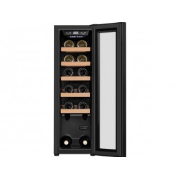 Винный шкаф MAUNFELD MFWC-45S12, 45 л, черный, 12 бутылок, сенсорное управление, SKU 33579