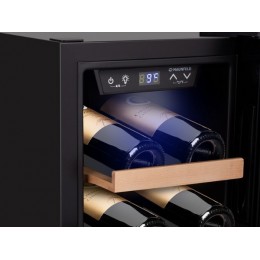 Винный шкаф MAUNFELD MFWC-45S12, 45 л, черный, 12 бутылок, сенсорное управление, SKU 33579